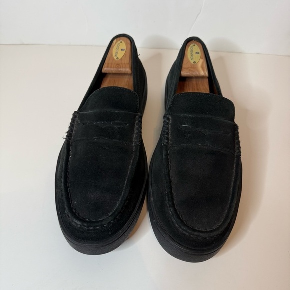 Tod’s Black Suede Loafers Slide On Slip On Leather Driving Penny Shoes Size 10.5 main image 13